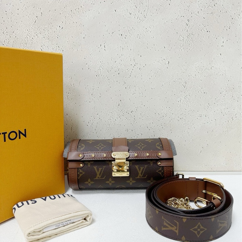 Lv papillon trunk 老花巴比龍圓筒包-0