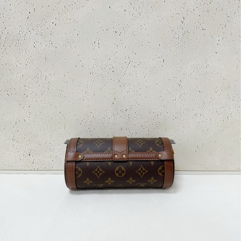 Lv papillon trunk 老花巴比龍圓筒包-1