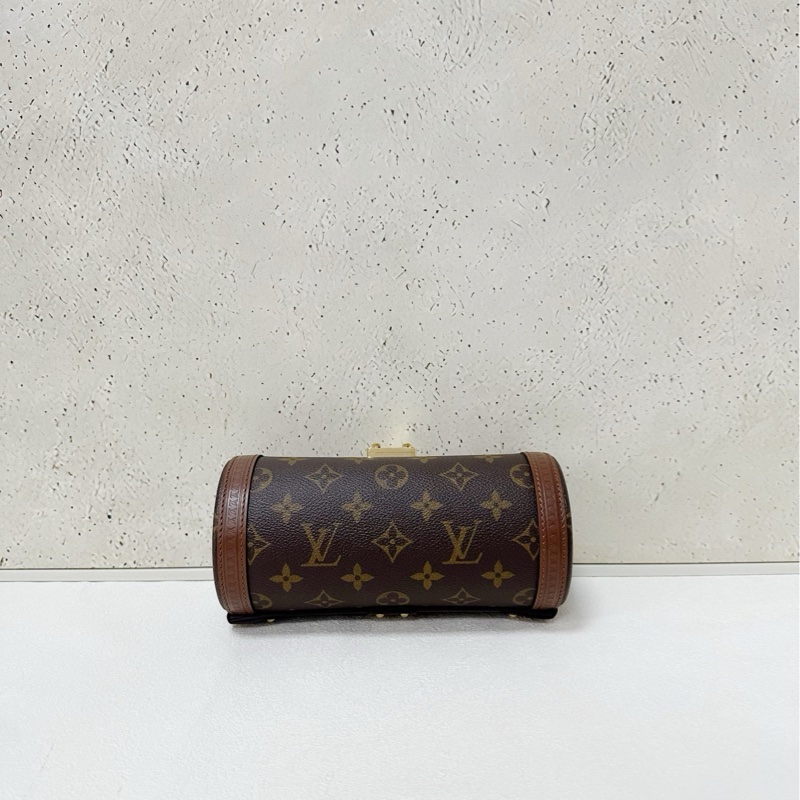 Lv papillon trunk 老花巴比龍圓筒包-4