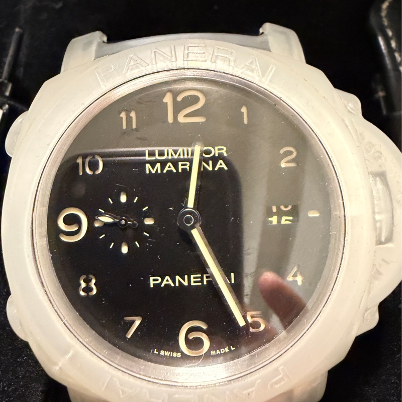 PANERAI 沛納海 Luminor PAM359 PAM00359 三明治面盤 菸草面 三日鍊 自動上鍊腕錶 中古-7