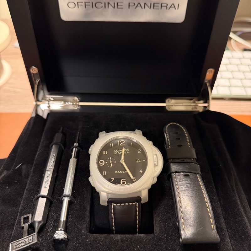 PANERAI 沛納海 Luminor PAM359 PAM00359 三明治面盤 菸草面 三日鍊 自動上鍊腕錶 中古-11