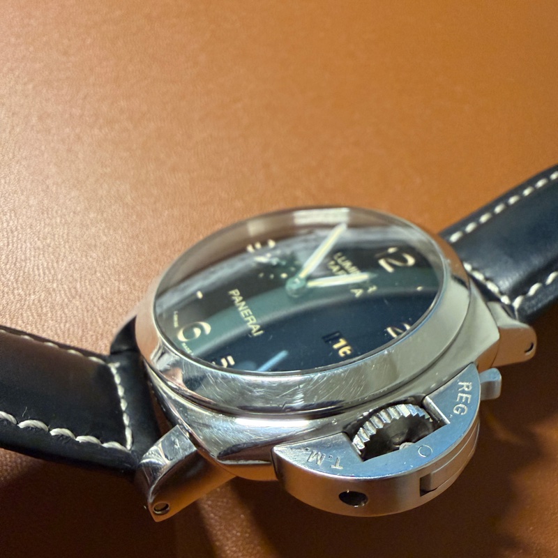 PANERAI 沛納海 Luminor PAM359 PAM00359 三明治面盤 菸草面 三日鍊 自動上鍊腕錶 中古-13