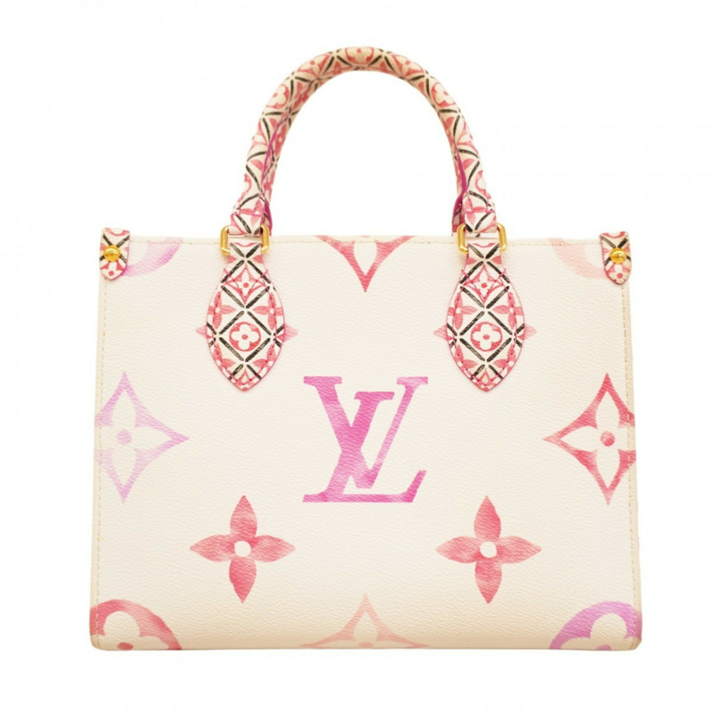 路易威登 Monogram Giant By the Pool On Go PM 手提包 M22976 白色/粉紅色 女士兩用包-16