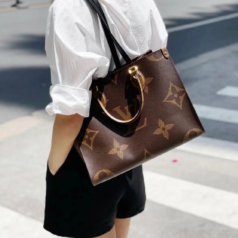 「JL精品代購」98新 LV on the go 大花tote-2