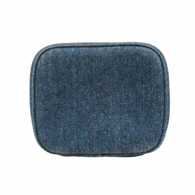 香奈兒女士牛仔藍化妝包-2