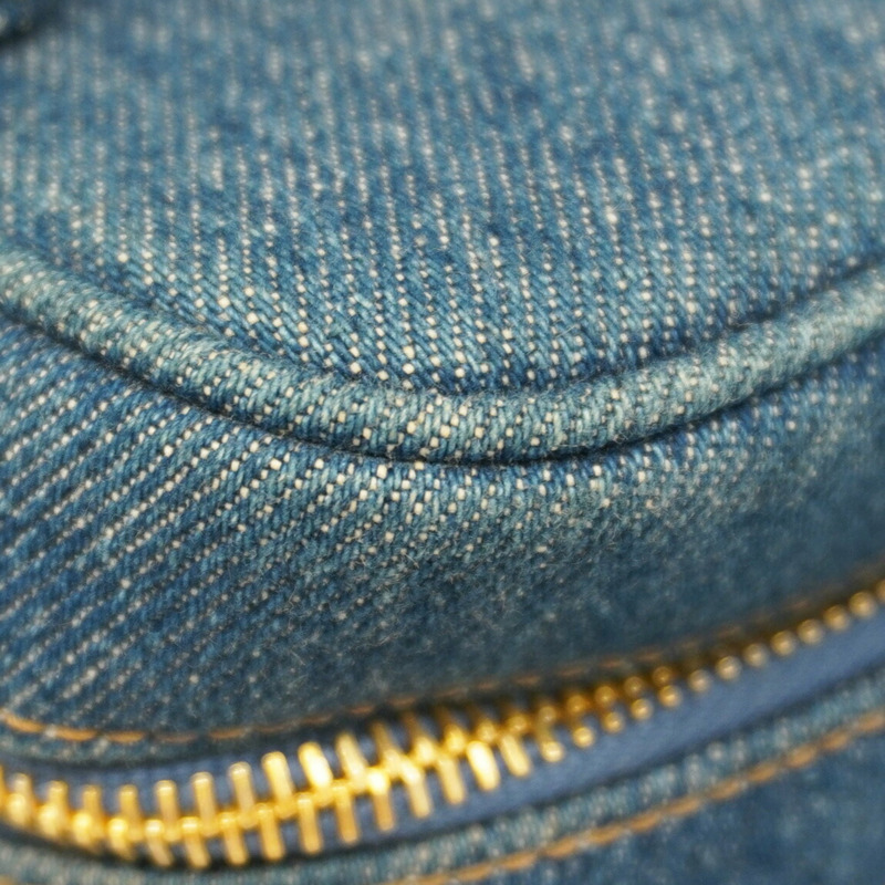 香奈兒女士牛仔藍化妝包-5