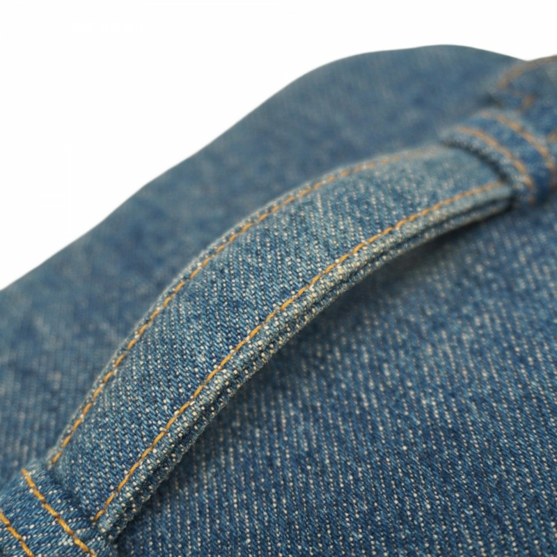 香奈兒女士牛仔藍化妝包-7