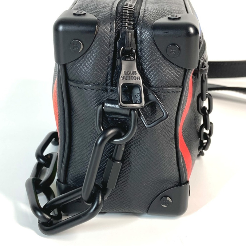 路易威登 M30351 Taiga Rainbow 迷你軟箱包單肩包，皮革材質，男女通用，黑色-3