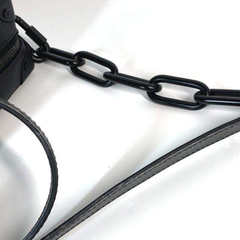 路易威登 M30351 Taiga Rainbow 迷你軟箱包單肩包，皮革材質，男女通用，黑色-9