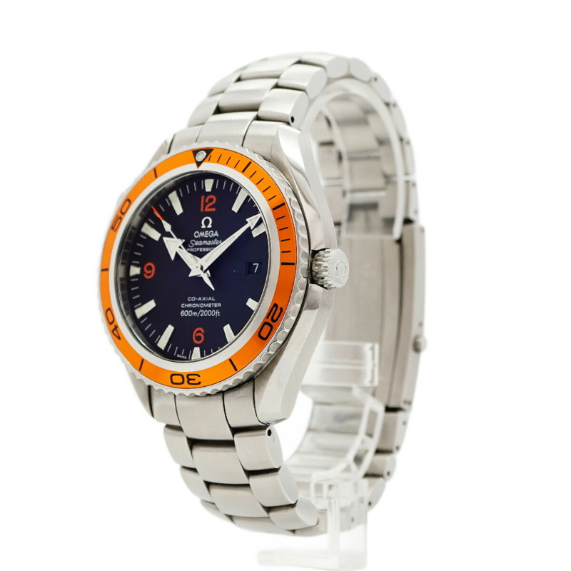 歐米茄海馬系列 2208.50 黑色錶盤男士腕錶-2