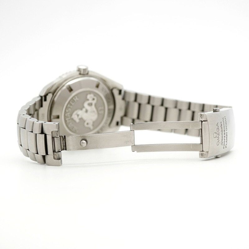 歐米茄海馬系列 2208.50 黑色錶盤男士腕錶-4