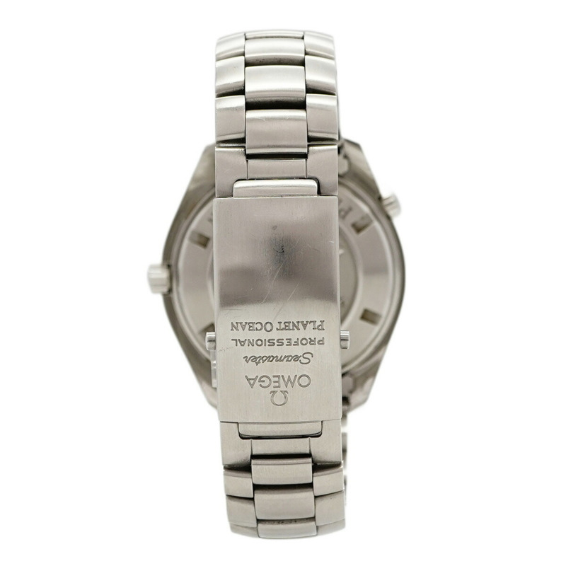 歐米茄海馬系列 2208.50 黑色錶盤男士腕錶-8