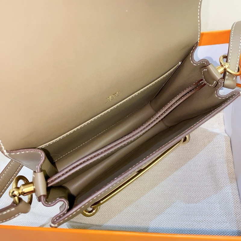 🌈Hermes🧡Mini Roulis🧡大象灰淡金扣🌟99新🌈🌟Swift皮🌟-2