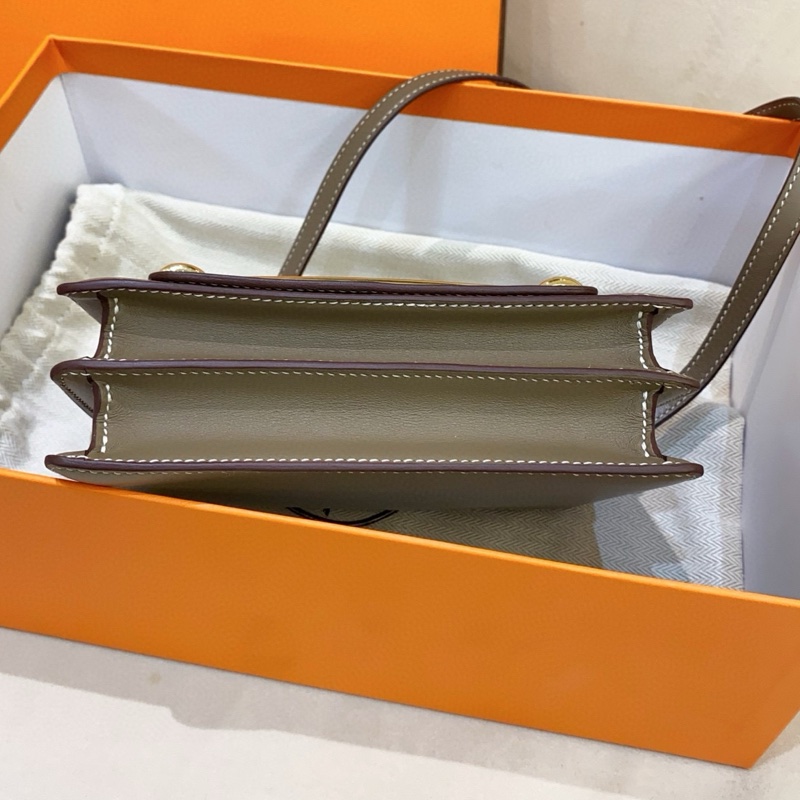 🌈Hermes🧡Mini Roulis🧡大象灰淡金扣🌟99新🌈🌟Swift皮🌟-5