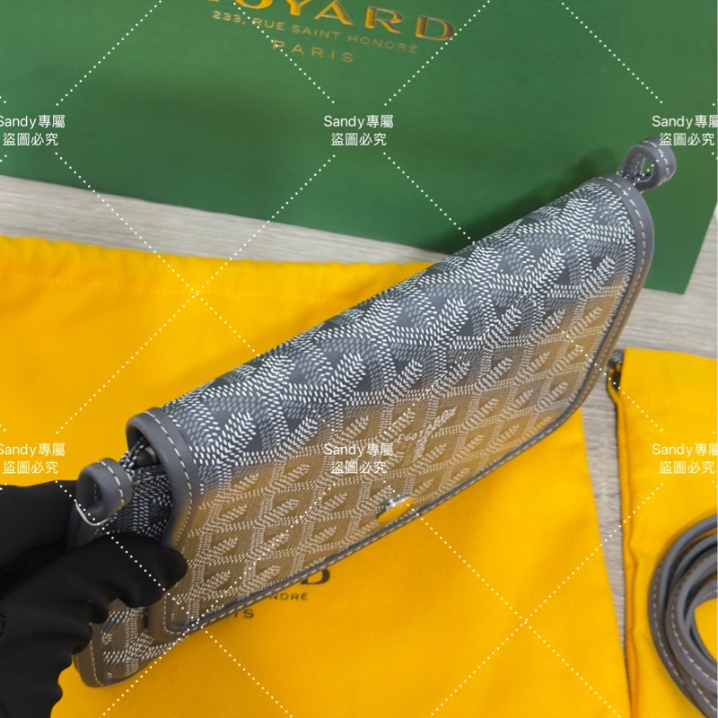 Goyard 狗牙 信封包 灰色 全新全配-3