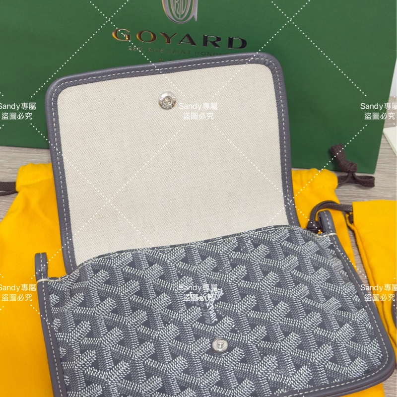Goyard 狗牙 信封包 灰色 全新全配-12