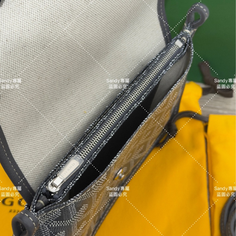 Goyard 狗牙 信封包 灰色 全新全配-13