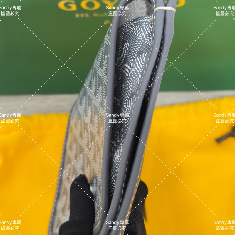Goyard 狗牙 信封包 灰色 全新全配-32