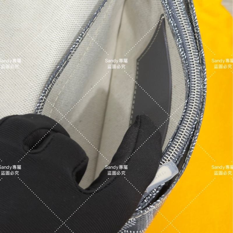 Goyard 狗牙 信封包 灰色 全新全配-35