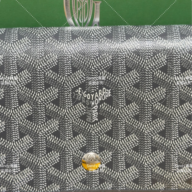 Goyard 狗牙 信封包 灰色 全新全配-42