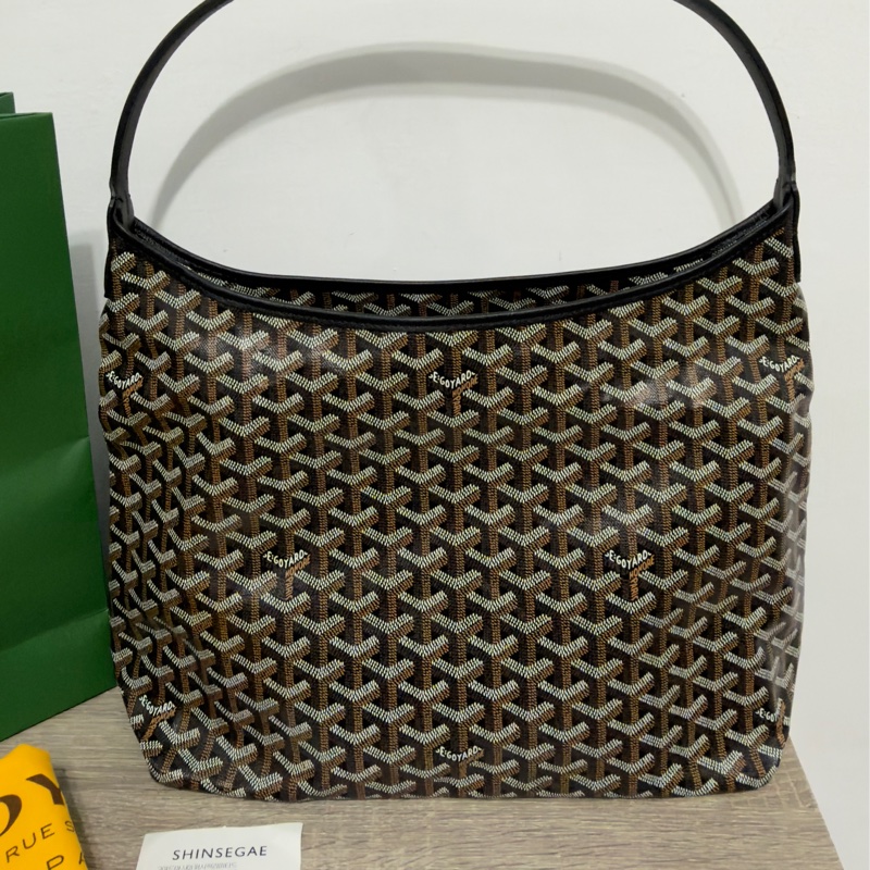 Goyard 狗牙hobo 黑色 99新僅試背 大全配-11