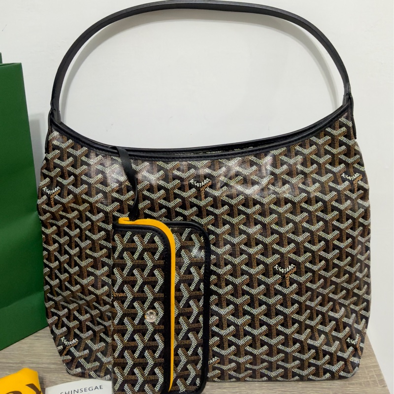Goyard 狗牙hobo 黑色 99新僅試背 大全配-40
