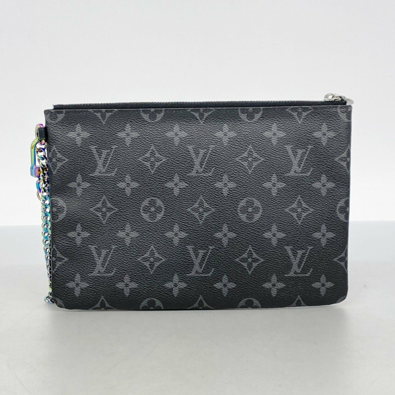 路易威登 Monogram Eclipse Fragment 聯名款 iPad 保護殼 M64449 黑色 男士包/袋-8