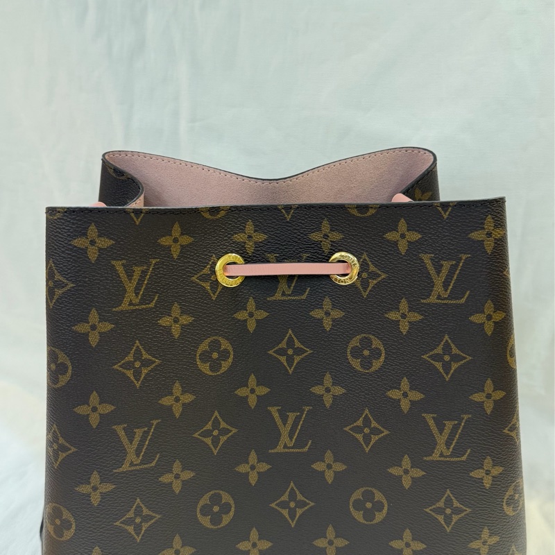 L V粉色/原花水桶包-6