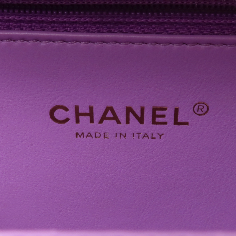 CHANEL 牛皮皮革Vanity Case金扣手挽肩背兩用袋-5