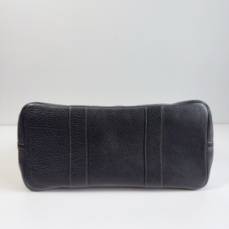 Hermes Garden36 米白拼黑色 熊貓配色 限量紅內裡-7