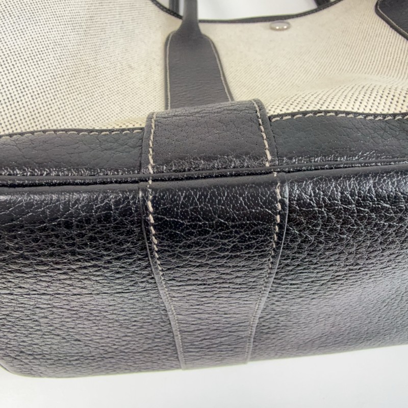 Hermes Garden36 米白拼黑色 熊貓配色 限量紅內裡-9