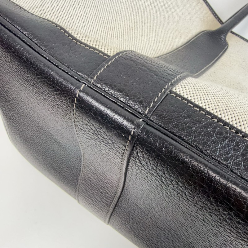 Hermes Garden36 米白拼黑色 熊貓配色 限量紅內裡-11