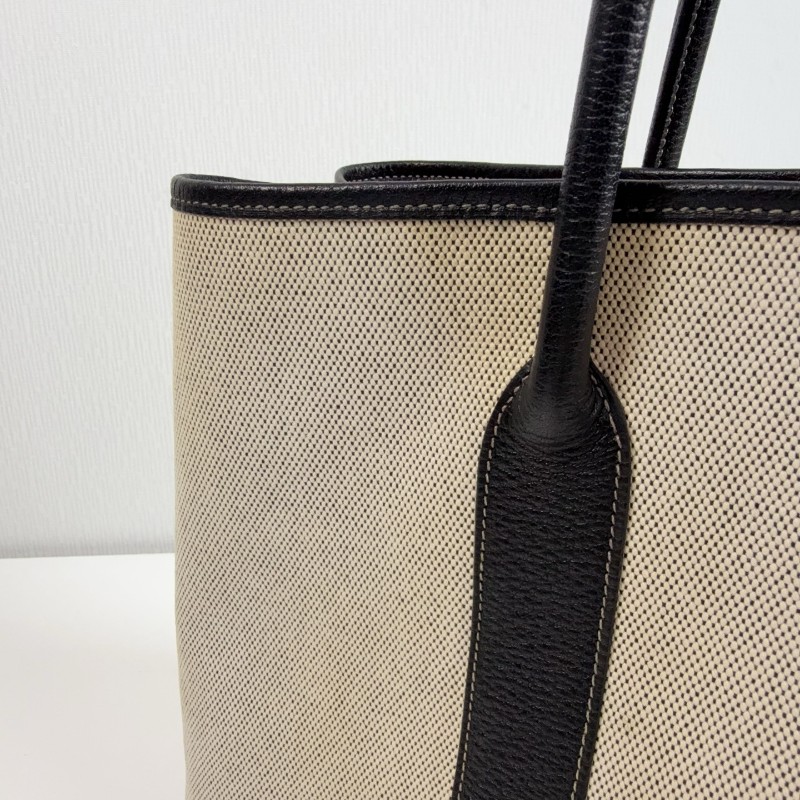 Hermes Garden36 米白拼黑色 熊貓配色 限量紅內裡-16