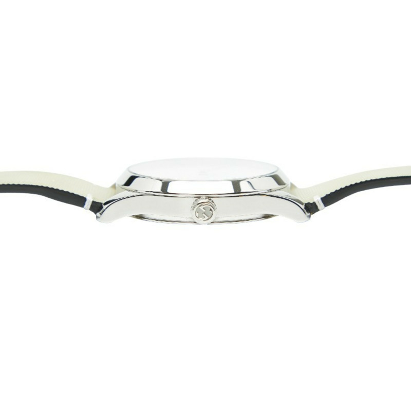 Gucci 全息 GG G 永恆腕錶 YA1264058 石英白色錶盤不鏽鋼男 GUCCI-4