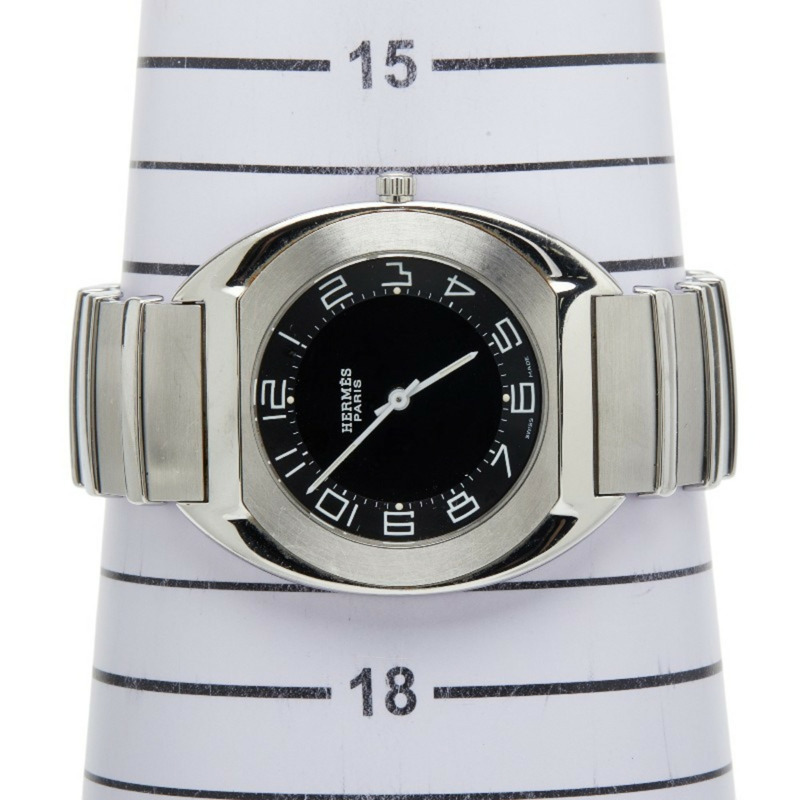 愛馬仕 Espace ES1.710 石英腕錶，黑色錶盤，不鏽鋼錶殼，男款-6