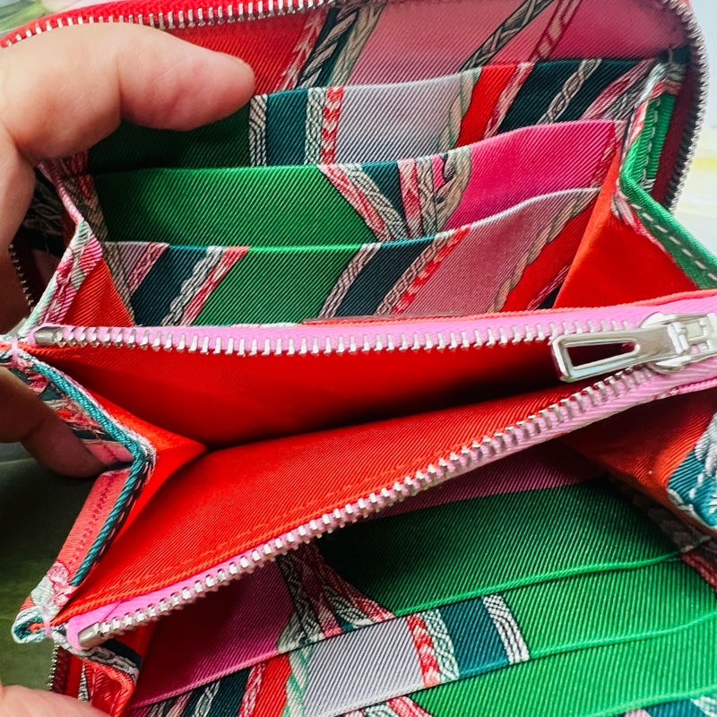 愛馬仕絲巾短夾-7