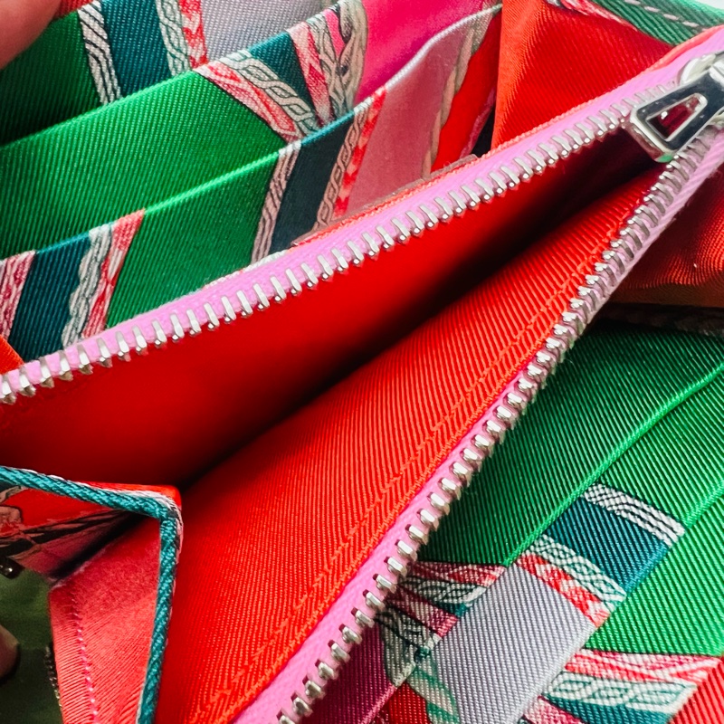 愛馬仕絲巾短夾-8