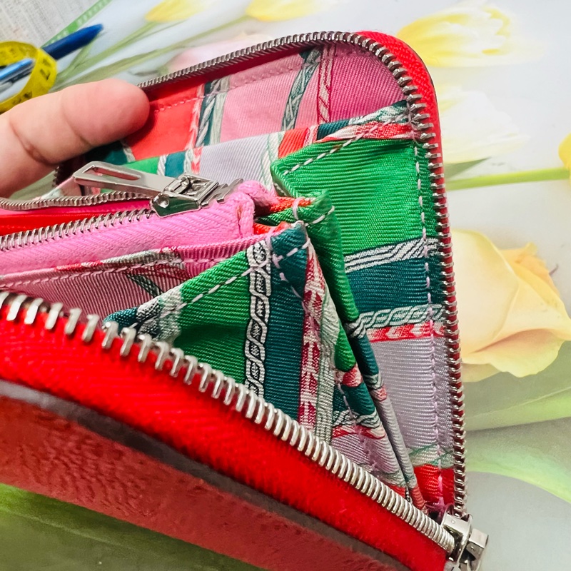 愛馬仕絲巾短夾-9