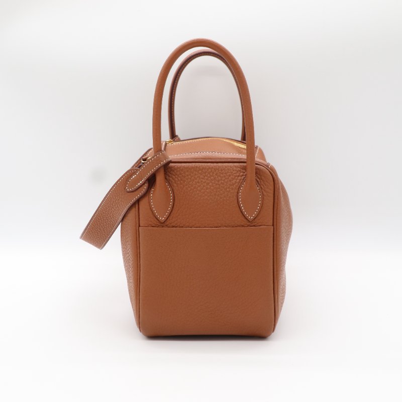 【CP 精選🌟小編推薦】Hermès 愛馬仕 Lindy 26 棕色 牛皮金扣 手提包 肩背包-2