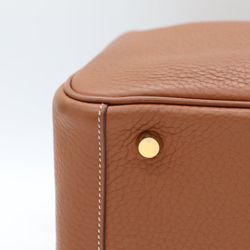 【CP 精選🌟小編推薦】Hermès 愛馬仕 Lindy 26 棕色 牛皮金扣 手提包 肩背包-9