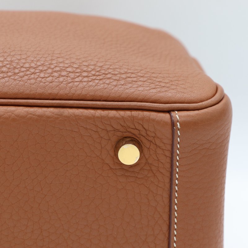 【CP 精選🌟小編推薦】Hermès 愛馬仕 Lindy 26 棕色 牛皮金扣 手提包 肩背包-10