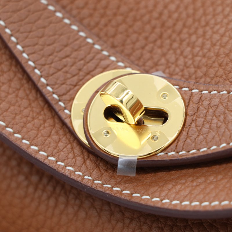 【CP 精選🌟小編推薦】Hermès 愛馬仕 Lindy 26 棕色 牛皮金扣 手提包 肩背包-12