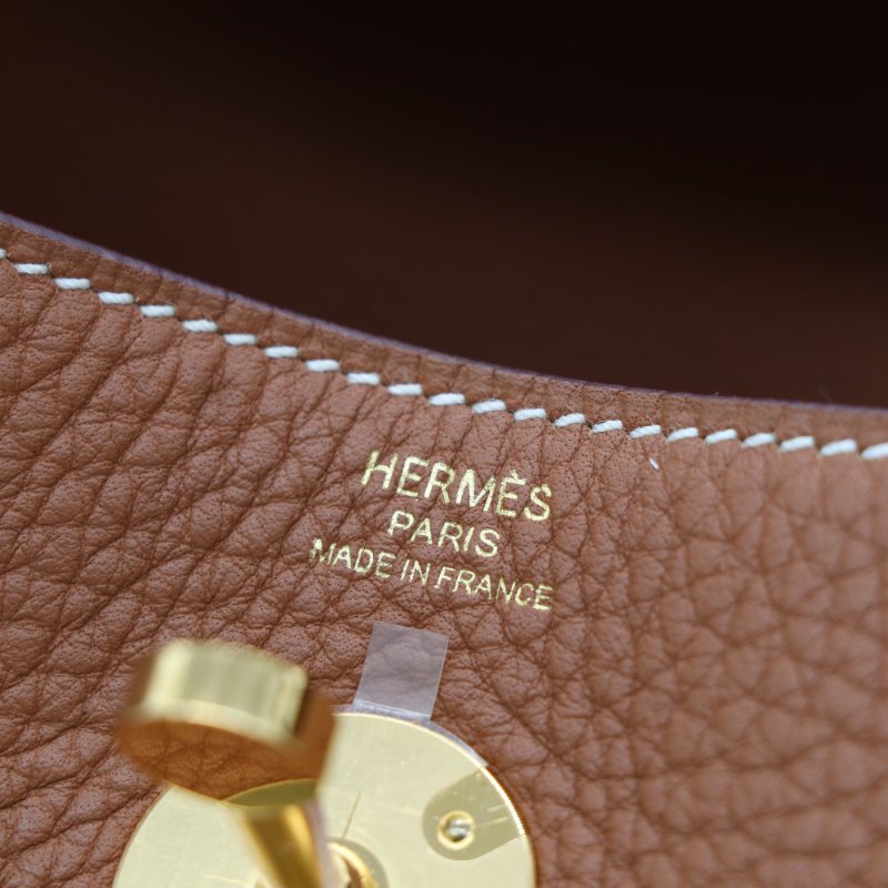 【CP 精選🌟小編推薦】Hermès 愛馬仕 Lindy 26 棕色 牛皮金扣 手提包 肩背包-15