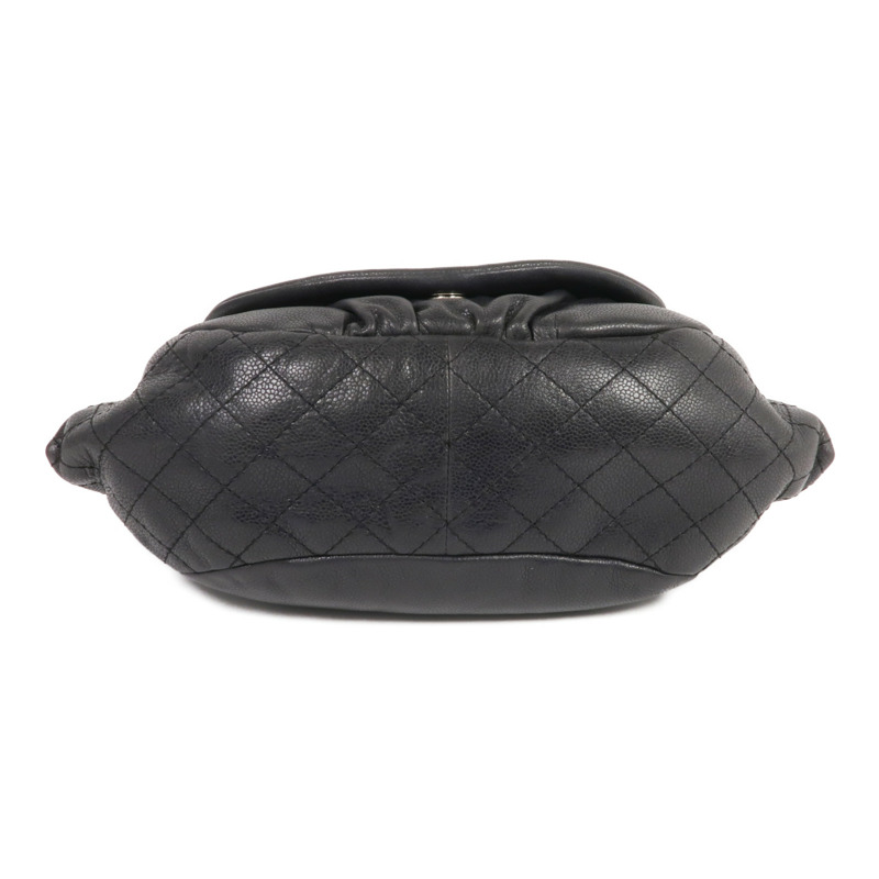 CHANEL 牛皮皮革Chain Shoulder Bag銀扣鏈帶肩背袋-3