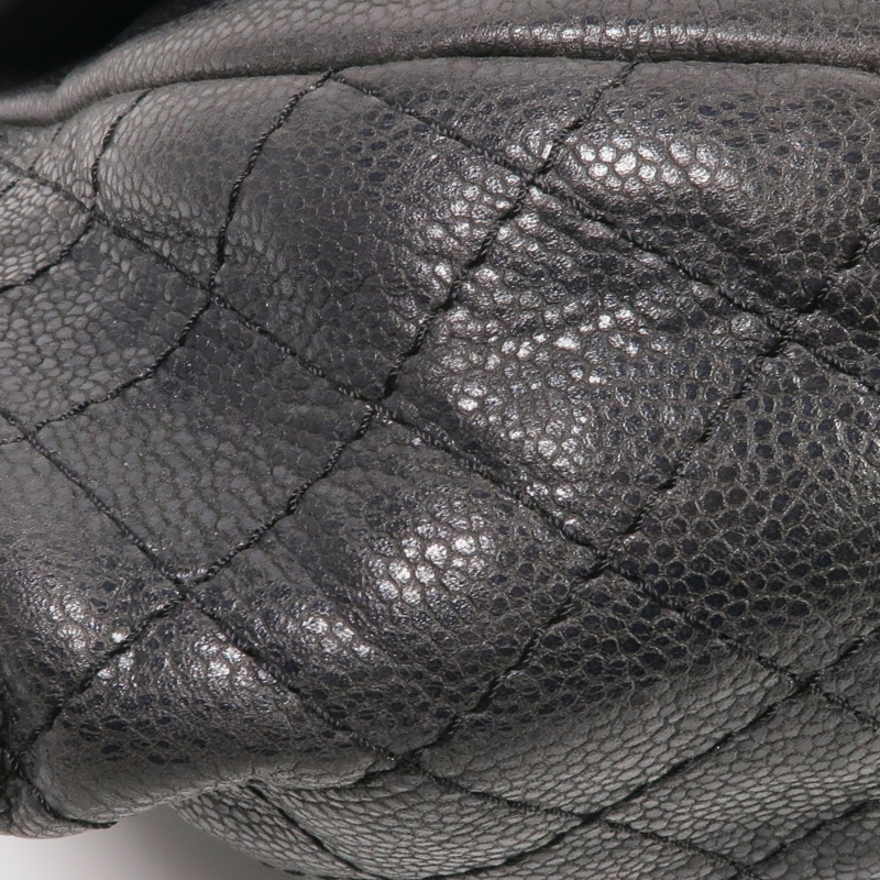 CHANEL 牛皮皮革Chain Shoulder Bag銀扣鏈帶肩背袋-9