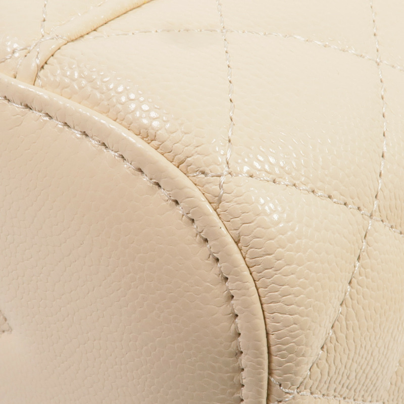 CHANEL 牛皮皮革Vanity Pouch金扣手挽袋/化妝袋-14