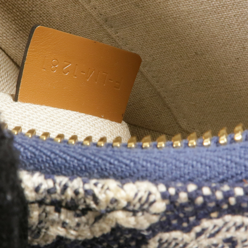 CELINE 牛仔布AVA金扣肩背袋-7