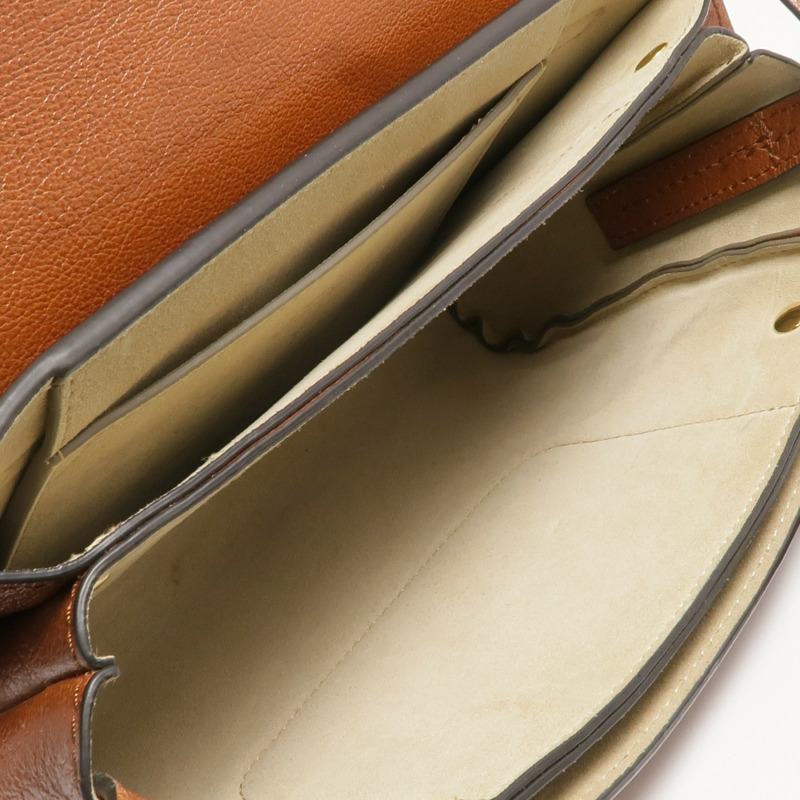 Chloe 牛皮皮革Faye金扣肩背袋-4