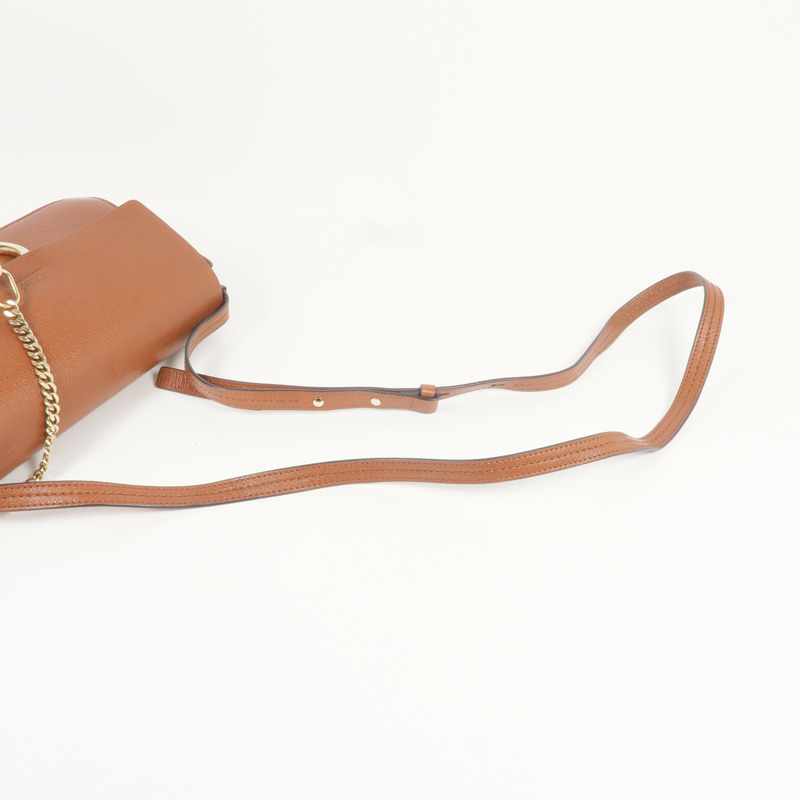 Chloe 牛皮皮革Faye金扣肩背袋-7