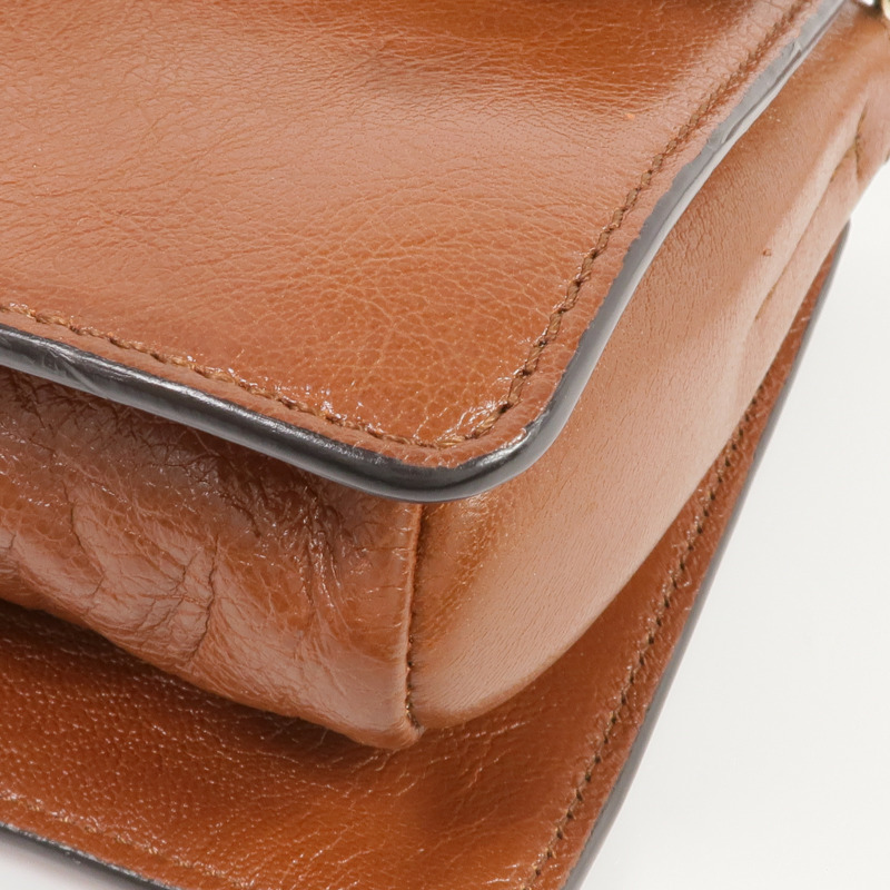 Chloe 牛皮皮革Faye金扣肩背袋-8